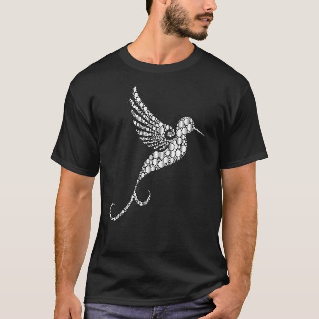 Nya För manar kvinnor i Hummingbird Bling Watcher T Shirt (Framsida)