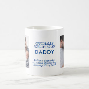 Nya foton från pappa 2 Anpassningsbar Baby och f Kaffemugg