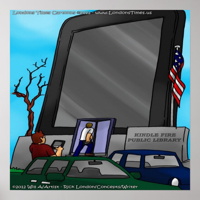 Nya Generationens Bibliotek Rolig Affisch (Framsidan)