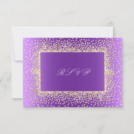 Nya Glitter Lila Ametyst Guld OSA