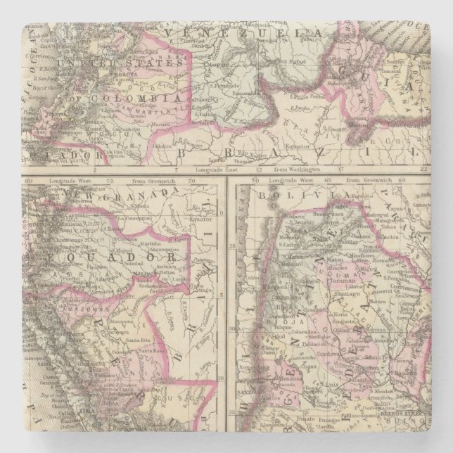 Nya Granada, Venezuela, Guiana Underlägg Sten (Framsidan)