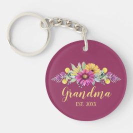 Nya Grandma Elegant Flowers Burgundy | Foto