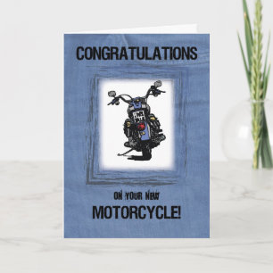 Nya Grattisar för motorcykel på Jeans look Kort