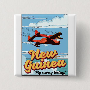 Nya Guinea äventyr poster. Knapp