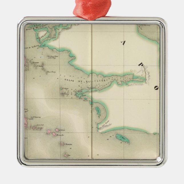 Nya Guinea Oceanien nr 22 Julgransprydnad Metall (Framsidan)