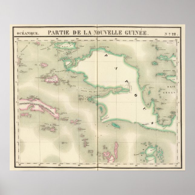 Nya Guinea Oceanien nr 22 Poster (Framsidan)