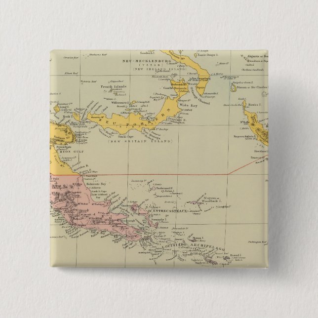 Nya Guinea och Salomonöarna Knapp (Framsida)