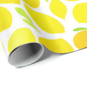 Nya gula citroner som kommer med lycka presentpapper