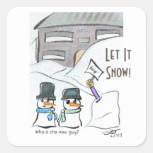 Nya Guy Square Stickers