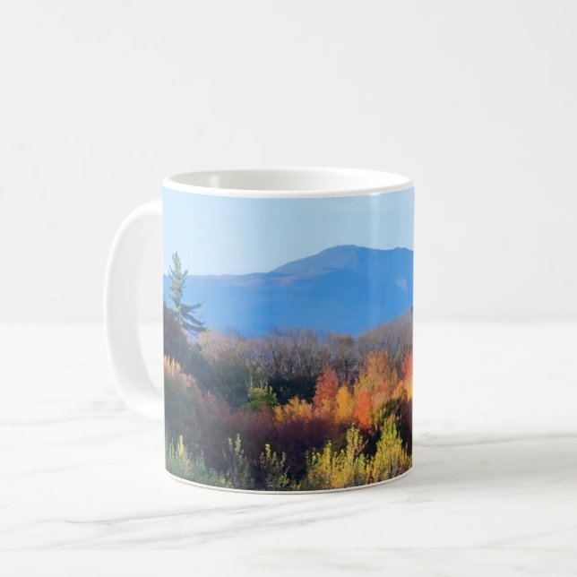 Nya Hampshire Fall vita berg Kaffemugg (Framsida vänster)