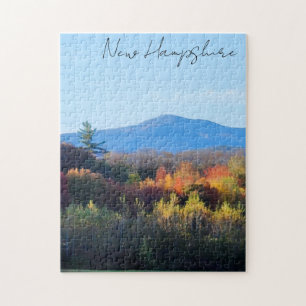 Nya Hampshire Fall vita berg Pussel