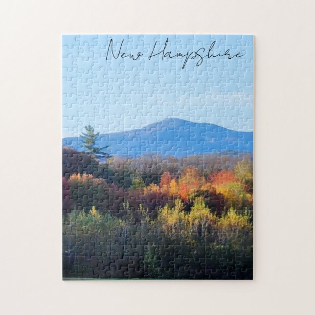 Nya Hampshire Fall vita berg Pussel (Vertikal)