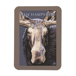 Nya HampshireMoose upp slut Magnet