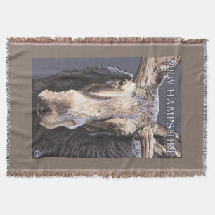 Nya HampshireMoose upp slut Mysfilt