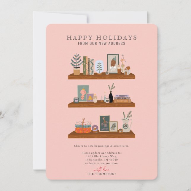 Nya Helgdagar Hyllf Salmon Flytta Announgation Julkort (Framsida)