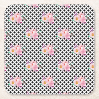 Nya Hempresenter Vattenfärg Blommiga Papper Underlägg Papper Kvadrat