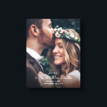 Nya herr och fru Newlyweds Photo Chic Bröllop Keep Canvastryck<br><div class="desc">Lägg till en elegant vid dekorationerna för nylweds hem med snyggten "new Mr & Mrs" anpassningsbar foto bröllop keepsaké kanvastryck. Bild och alla formuleringar i den här mallen är enkla att anpassa. Den vita teckenövertäckningsdesignen har valfritt bild, chic-trendig-manusgrafi och modernt minimalistiskt typografi av namn & bröllop. Detta unika minne gör...</div>