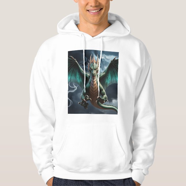 Nya herrdesigner t-shirts utseende hoodie (Framsida)