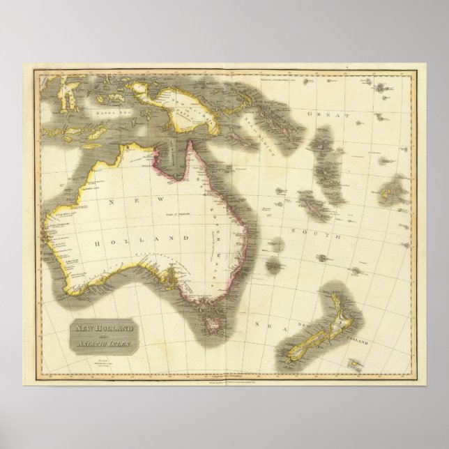 Nya Holland, asiatiska isles Poster (Framsidan)