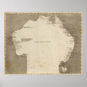 Nya Holland, Australien Poster