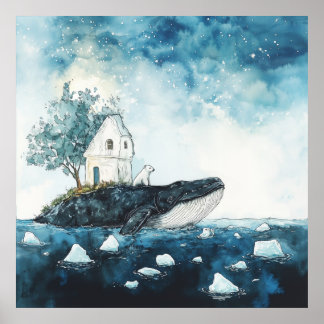 Nya horisonter - Valet och Polarna Bear Poster