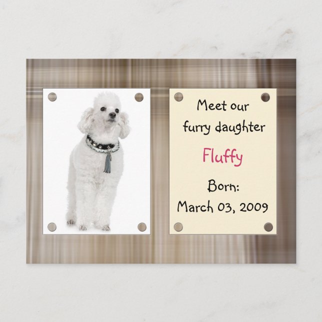 Nya husdjur för Meet Meddelande Vykort (Framsida)