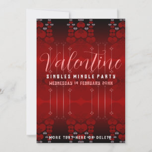 Nya inbjudningar till Single Mingle Valentine Part