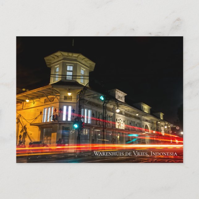 Nya indiska Art Deco-arkitekturestetik Vykort (Framsida)