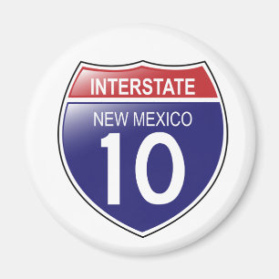 Nya Interstate 10 - mexico magnet