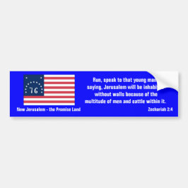 Nya Jerusalem - utlovade landet Bildekal