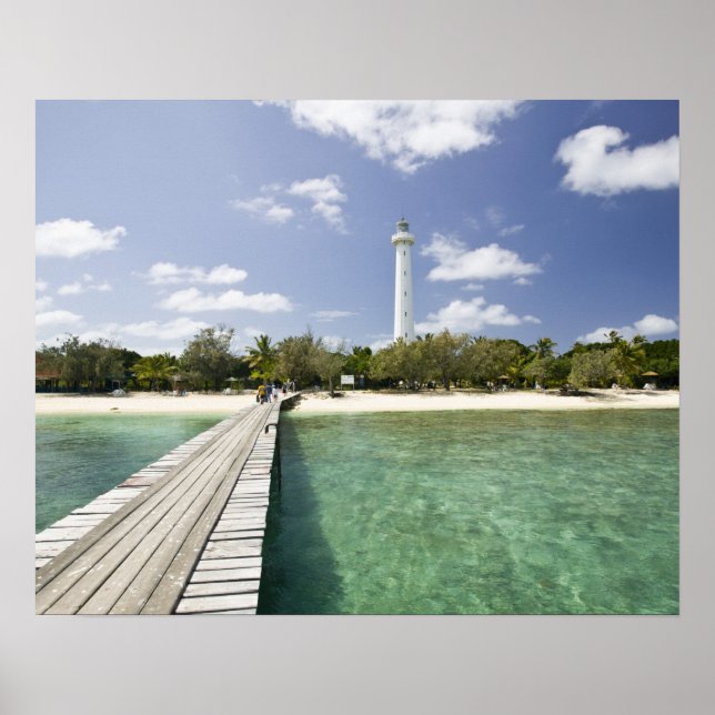 Nya Kaledonien, Amedee Islet. Amedee Islet Pier. Poster (Framsidan)