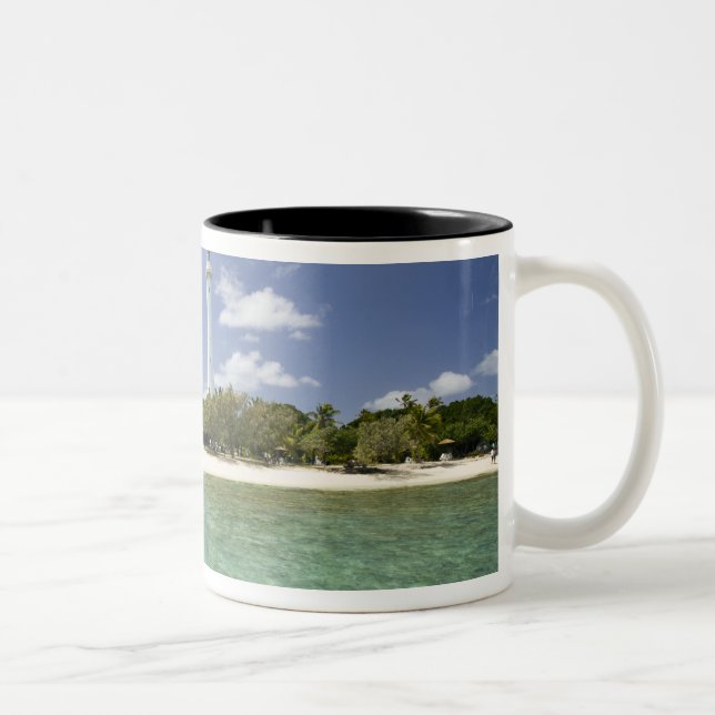 Nya Kaledonien, Amedee Islet. Amedee Islet Pier. Två-Tonad Mugg (Höger)