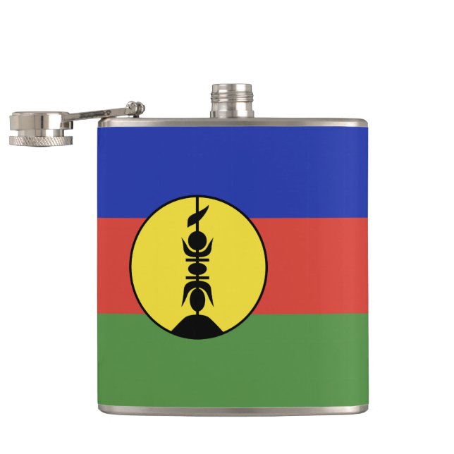 Nya Kaledonien flagga Fickplunta (Öppnad)