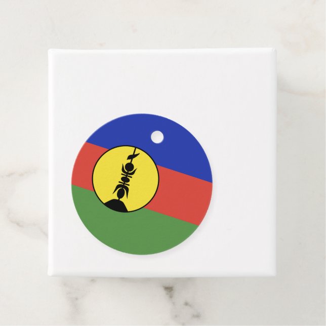 Nya Kaledonien flagga Gåvor Etiketter (På plats)