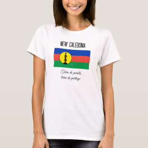 Nya Kaledonien, Flagga och Motto (FR) Tee