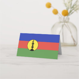 Nya Kaledonien flagga Placeringskort