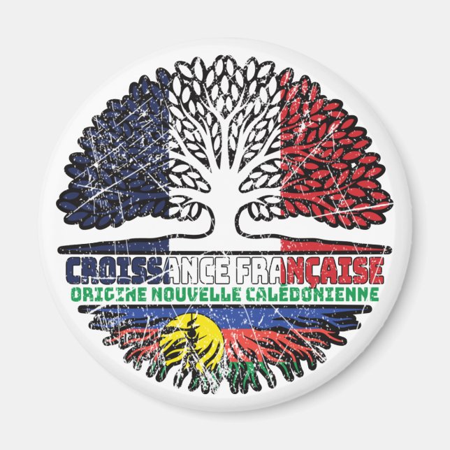 Nya Kaledonien Nya Kaledoniska Fransken Frankrike  Magnet (Framsidan)