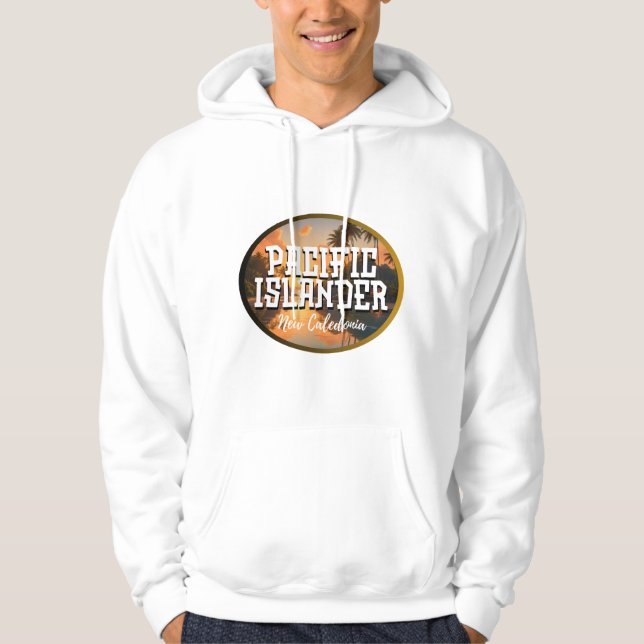 Nya Kaledonien Stillahavsområdet Hoodie (Framsida)