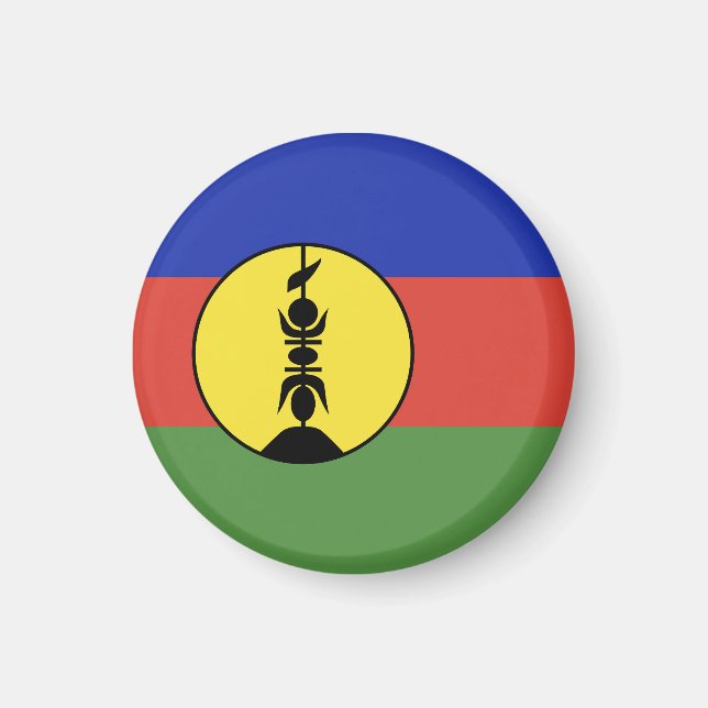 Nya Kaledoniens flagga Magnet (Framsidan)