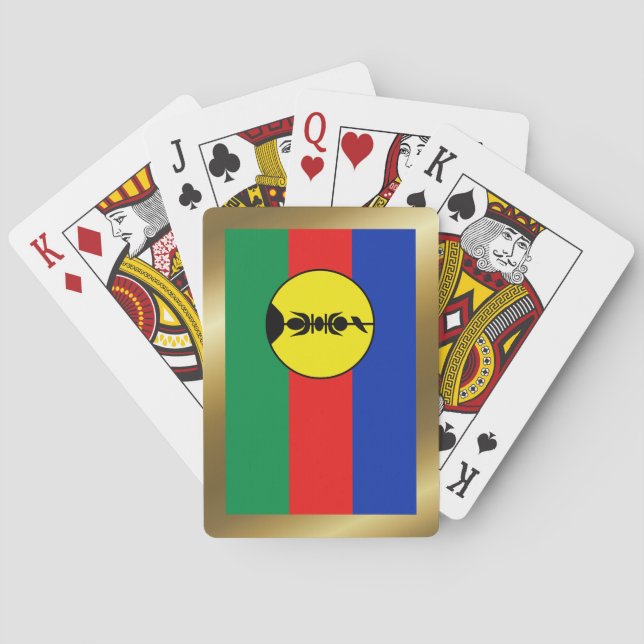 Nya Kaledoniens flagga spelkort (Baksidan)