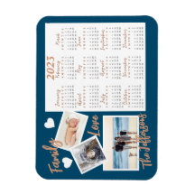 Nya kalenderfoton i Modern Blue & Guld