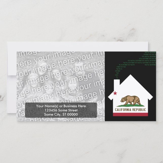 Nya kalifornia adress meddelande (Framsida)