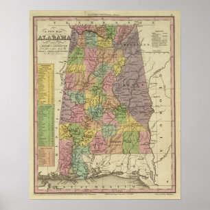 Nya Karta i Alabama Poster