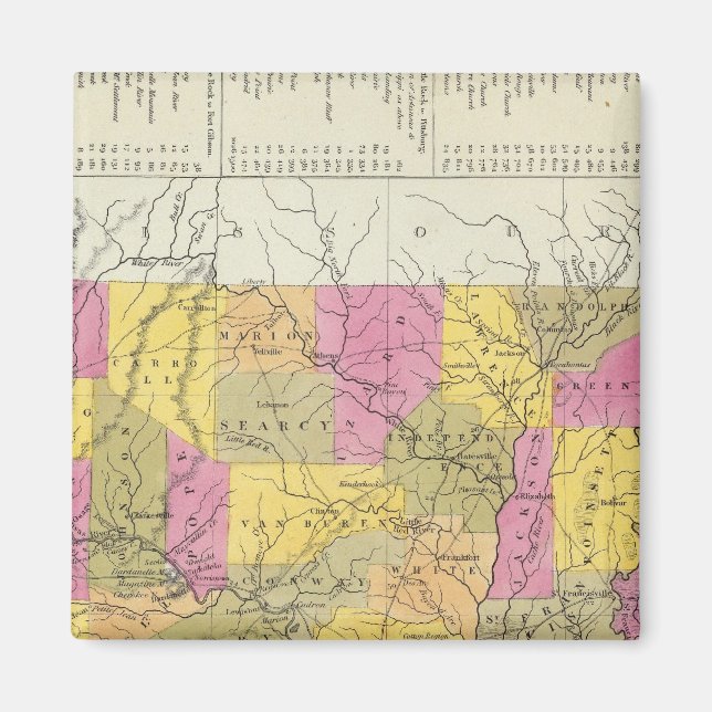 Nya Karta i Arkansas Magnet (Framsidan)