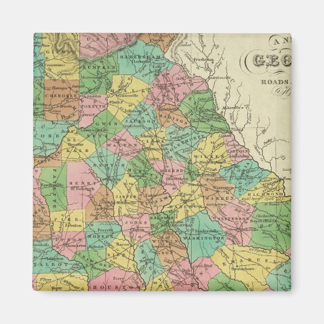 Nya Karta i Georgien 2 Magnet (Framsidan)