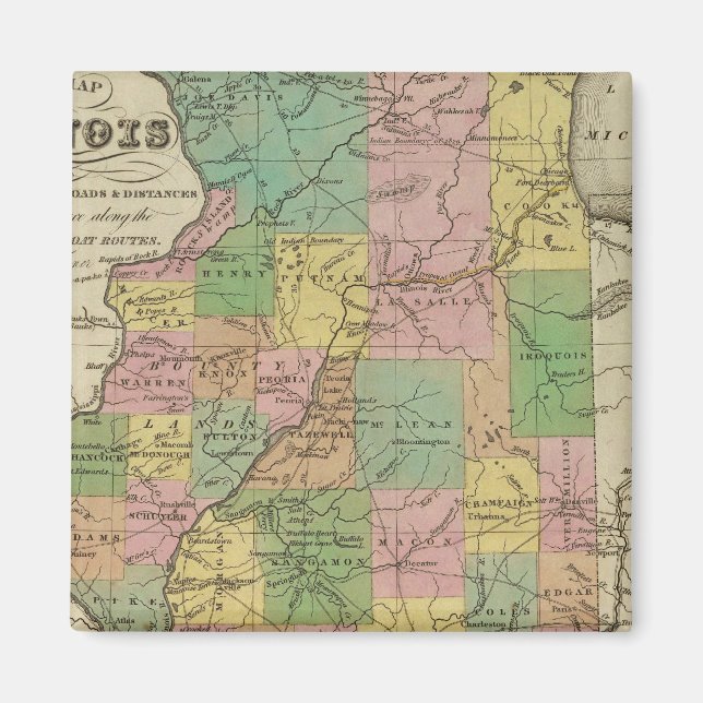Nya Karta i Illinois Magnet (Framsidan)