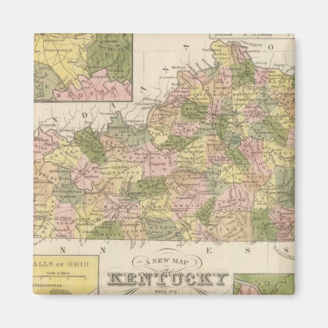 Nya Karta i Kentucky 2 Magnet (Framsidan)