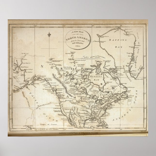 Nya Karta i Nordamerika Poster (Framsidan)