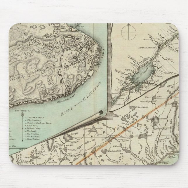 Nya Karta i provinsen Quebec Musmatta (Framsidan)