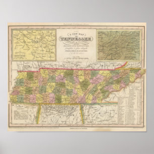 Nya Karta i Tennessee Poster